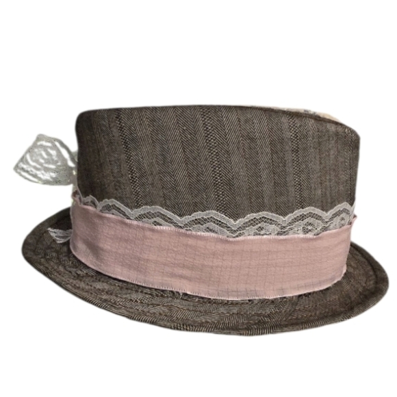 Upcycled Hand Crafted On a Vintage Goorin Bros Fedora Size Medium main image 4